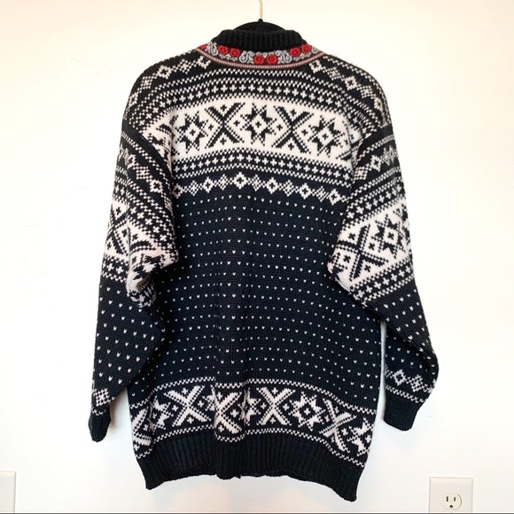 Vintage Voss of Norway 100% Pure Wool Sweater M - Picture 3 of 16